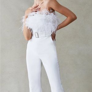 White Feather Jumpsuit